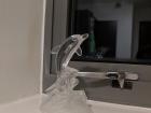 I love dolphins, so my grandmother sent me a glass one to keep in my room