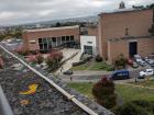 A view of the University of Exeter from the roof of a science building