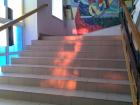 I loved the way the light danced up the steps of my university's main building