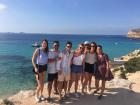 The gang in Cala Comte, the cove near our house!
