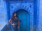 All the doors and walls in Chefchaouene, Morocco are blue