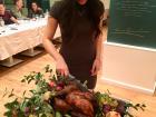 Thanksgiving is not celebrated in Spain but my program still celebrated with Turkey