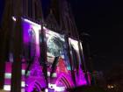 They put a light show on a famous church in Eindhoven