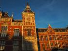 The central train station in Amsterdam is built similarly to buildings from the Golden Age