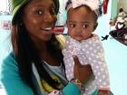 Holding my niece Aubrey at my Grandmother's day care years ago