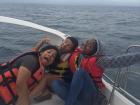 Marcela, her friend Gabriel and me on the boat in Puerto Lopez. Traveling with them was so fun.