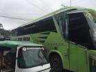 A typical charter bus used to travel from city to city in Ecuador