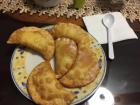 In this picture are fried empanadas made by my host mom. They are so delicious with a sprinkle of sugar on top.