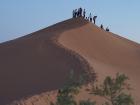 A bigger sand dune where we saw the sunset!