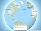 I am about 6,186 miles from home