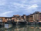 This is the Ponte Vecchio - it is a bridge with different stone and a great view of the city along the river  