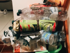 I separate my trash in my apartment too - this is my recycling bin 