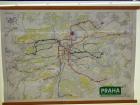 This is a map of the subways in Prague