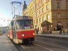 The trams in Prague look similar to the trams in Vienna
