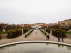 Belvedere Palace has very large and fancy gardens
