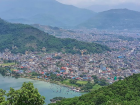 Scenes from our second trip to Nepal: views over the city of Pokhara 