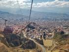 Views coming down from the El Alto region of La Paz into the city center