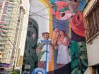 Can you spot the Andean condor in this city mural? 