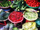 Fresh produce at the market in Huế