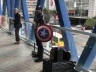 We found a Captain America that was happy to see us Americans