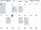 Students can find wellness events to attend on the school’s online calendar