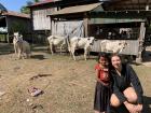 There were a lot of children and farm animals for us to meet in this village