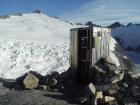 A look at a toilet in Alaska from the outside