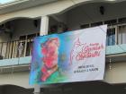 Celebratory banners are everywhere during Ganesh Chaturthi