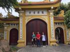 We visited a temple by motorbike