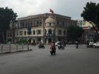 A new paved road in Hanoi