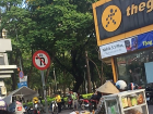 Some street vendors peddle around town