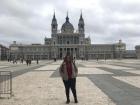 Standing in front of the Royal Palace in Madrid