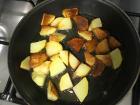 Cook the potatoes until they are nice and golden