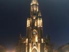Cathedral in San Sebastian lit up for the holidays!