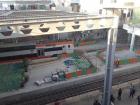 Rabat Ville train station still under construction; view from the sidewalk