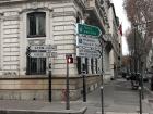 Street signs and crosswalks made Lyon an easy city to walk in