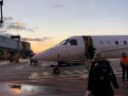 We took a small plane to and from Brussels that we needed to walk onto the tarmac to board