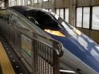 A bullet train going from Tokyo to Kyoto