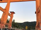 During low tide, we can walk through the torii gate