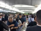 The crowds at Shinjuku station, the busiest train station in the world, during rush hour