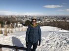The view of Sapporo from on top Asahiyama Park
