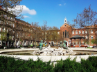 A plaza in Chamberi, one of my favorite spots in Madrid