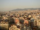 An aerial shot of Barcelona from the Sagrada Familia