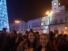 Zoe and I made it into Puerta del Sol for 1:00 a.m., or midnight for the Canary Islands