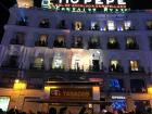 News reporters and television hosts filled the balconies of the famous Tío Pepe building across from the clock tower