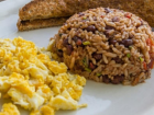 Gallo pinto! A rice and bean dish that is famous in Costa Rica and Nicaragua