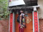 Doorway of a traditional family home in the Anping district - Sky's the limit (even under here)!