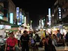 A "夜市" ("ye-shi": night market) in the city of Kaohsiung