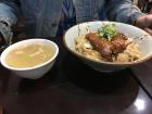 A modern Taiwanese meal - Miso Soup and Teriyaki Fish & Rice "don" bowl
