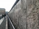A preserved part of the Berlin Wall, which separated East and West Germany from 1961-1989